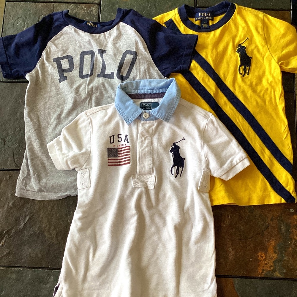 3 Ralph Lauren kids shirts